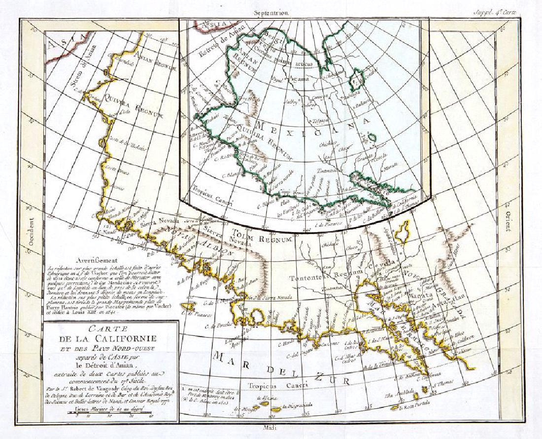 Diderot/Vaugondy: Antique Map California & West America (1 of 1)
