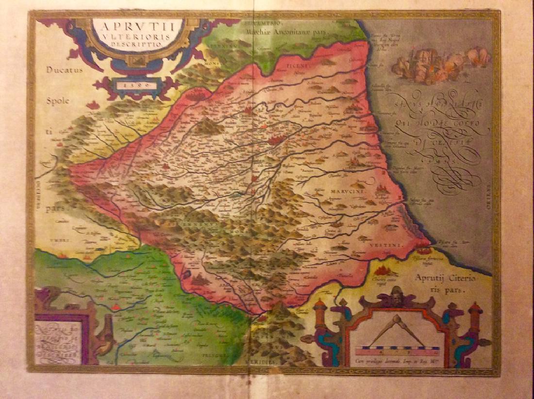 Ortelius: Antique Map of Abruzzo Region, Italy, 1609 (1 of 1)