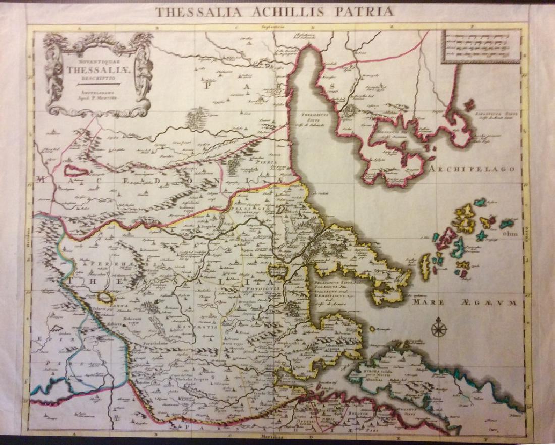 Mortier: Antique Map of Ancient Thessaly, 1705 (1 of 1)