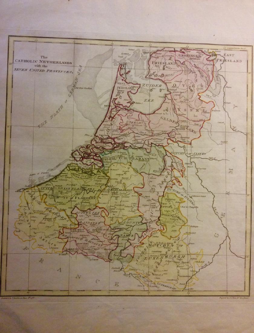 Stackhouse: Antique Map of Belgium & Netherlands, 1783 (1 of 1)