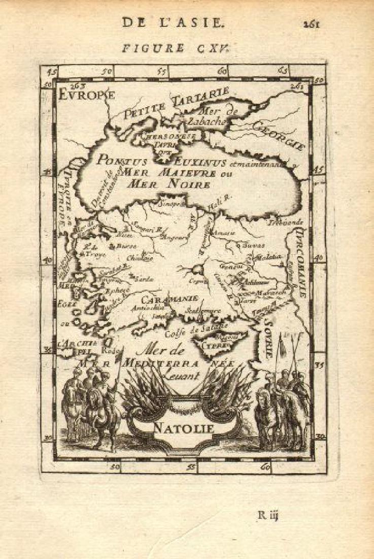 Mallet: Antique Map of Asia Minor with Black Sea, 1683 (1 of 2)