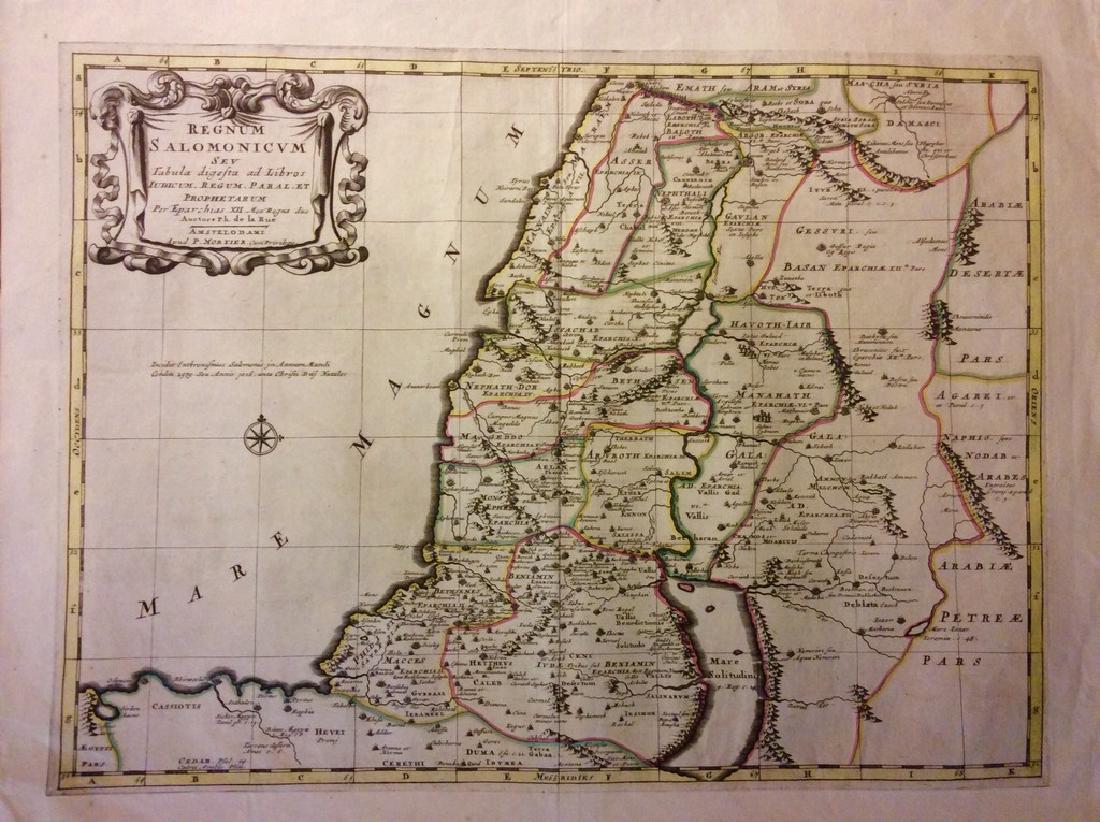 Mortier: Antique Map of Ancient Israel, 1705 (1 of 1)