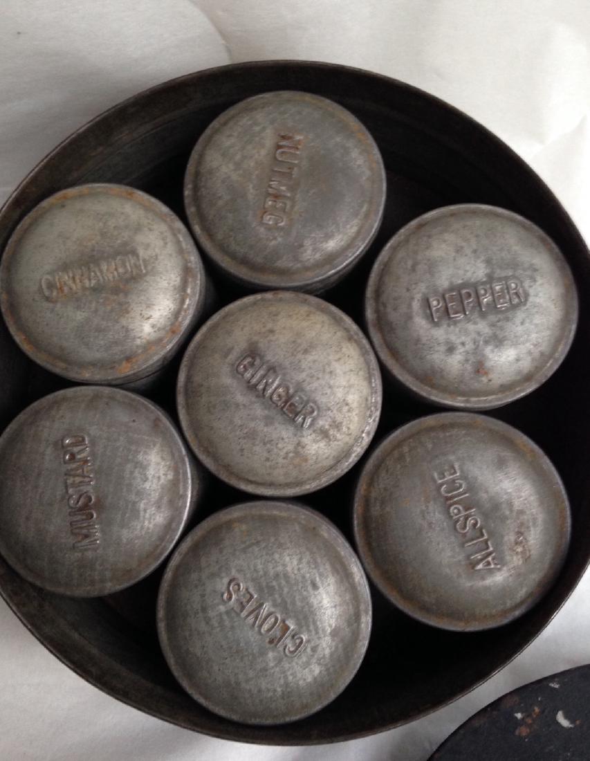 19th Century Tin Spice Set (1 of 8)