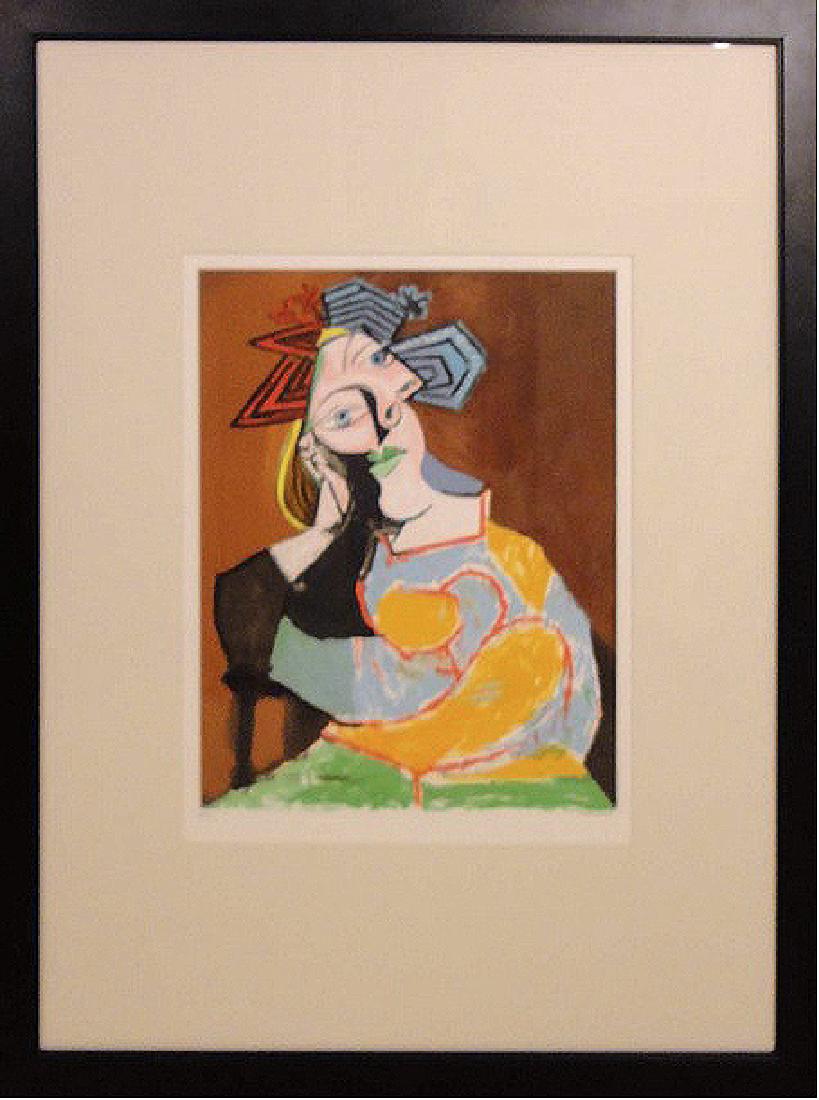 Femme Accoudee (Leaning Woman, 1937) by Pablo Picasso (1 of 3)