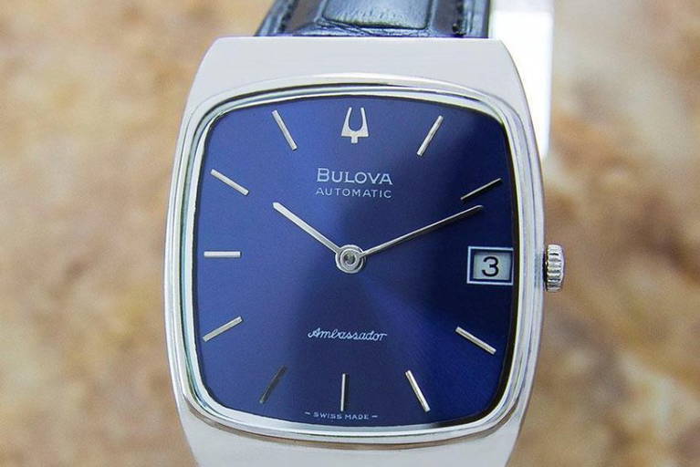 Bulova P3 Automatic Mens Rare Swiss 1980s Watch