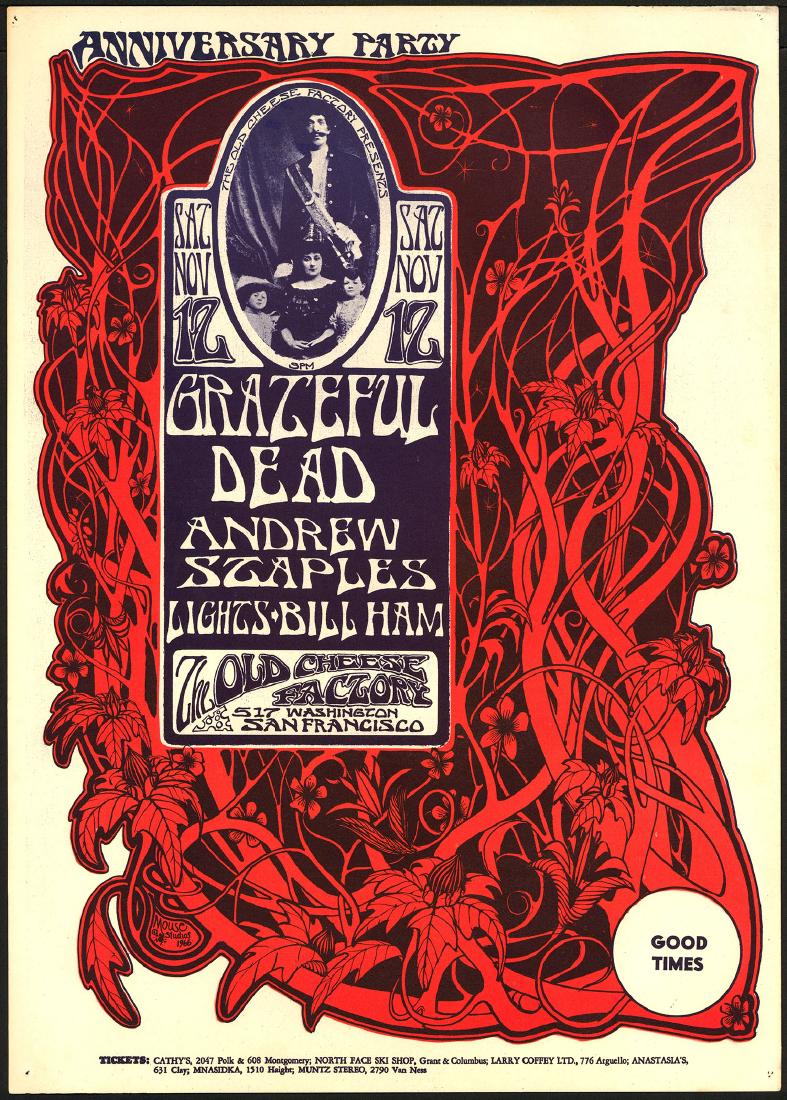 Scarce AOR 2.185 Grateful Dead Poster (1 of 1)