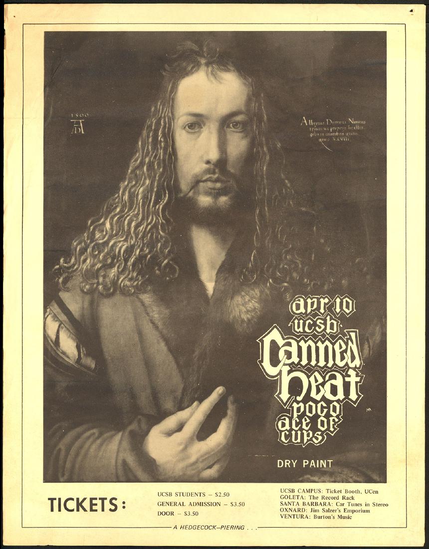 Rare 1968 Canned Heat Santa Barbara Poster (1 of 1)