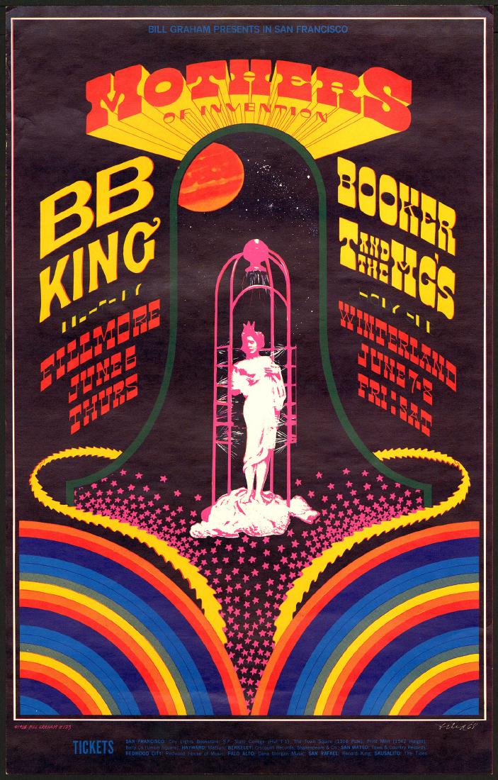 Colorful BG-123 Frank Zappa B.B. King Poster (1 of 1)