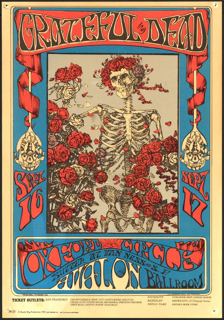 Popular Third Print FD-26 Grateful Dead Poster (1 of 1)