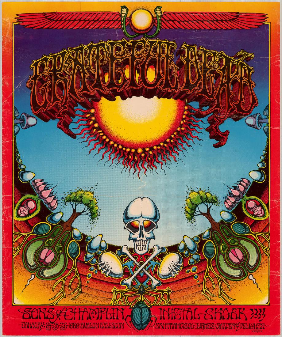 Rare Original AOR 2.24 Grateful Dead Aoxomoxoa Poster (1 of 2)