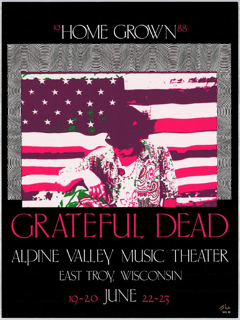 Signed 1988 Grateful Dead Alpine Valley Poster (1 of 1)