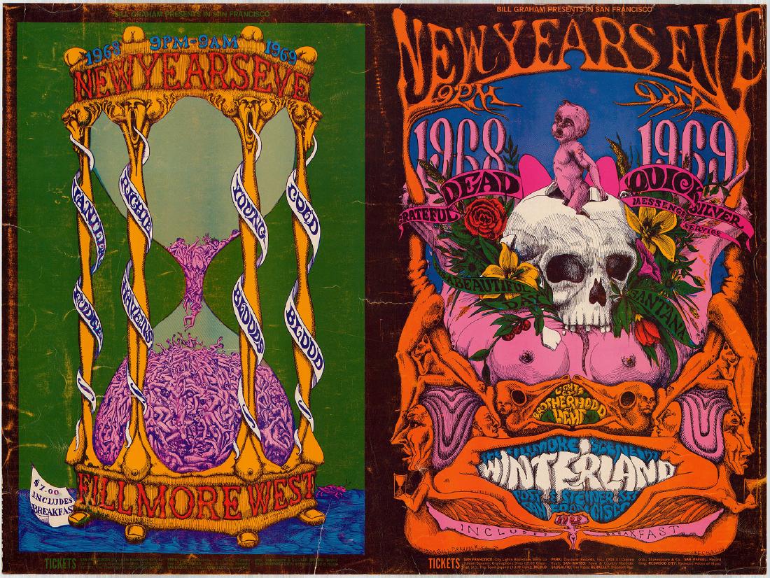 Scarce BG-152 & BG-153 New Years Fillmore Poster (1 of 1)