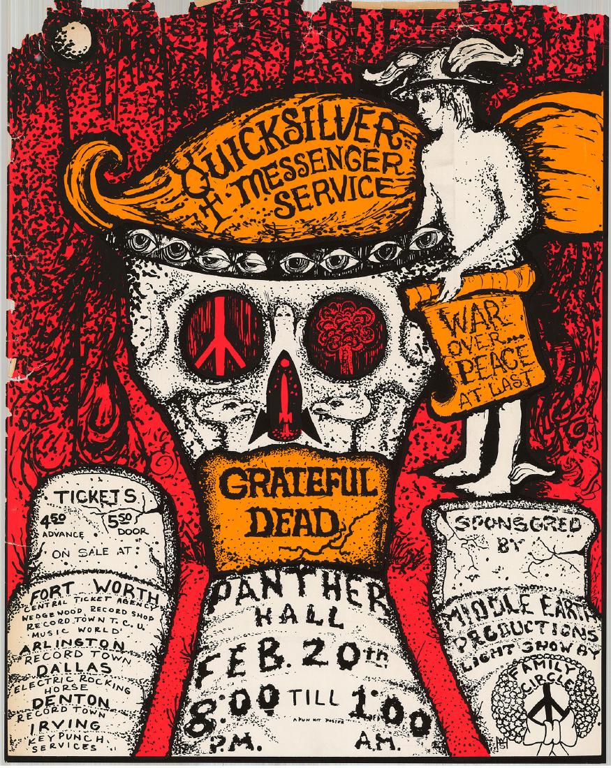 Rare AOR 4.161 GratefulDead Panther Hall Poster (1 of 1)