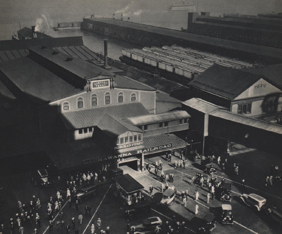 BERENICE ABBOTT - Hoboken Ferry: Artist: BERENICE ABBOTT Print Title: Hoboken Ferry Medium: Sheet-Fed Gravure Printed in 1935 Printed in USA Image size approx. 8.25 X 7 inches Berenice Alice Abbott(1989-1991) was an American photogra