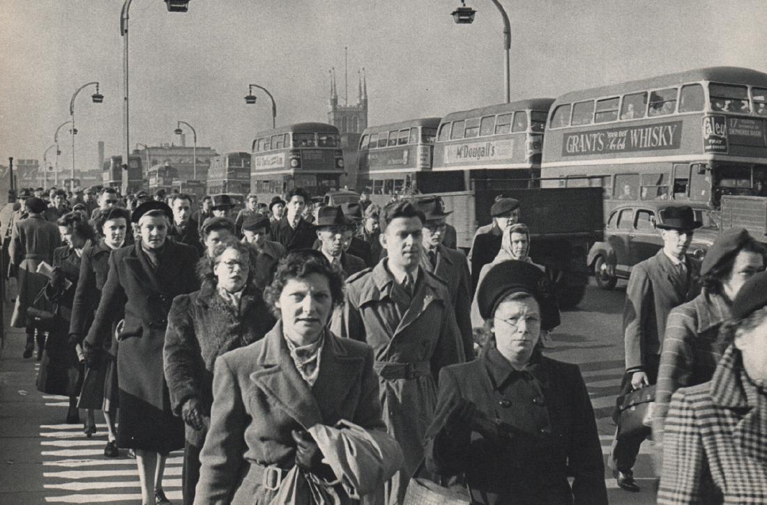 HENRI CARTIER-BRESSON - Going to Ascot via Bus: Artist: HENRI CARTIER-BRESSON Print Title: Going to Ascot via Bus Medium: Sheet-fed Gravure Printing Date: 1955 Printed: France Image Size: 9.5 x 6.5 inches Henri Cartier-Bresson(1908-2004) was a Fren