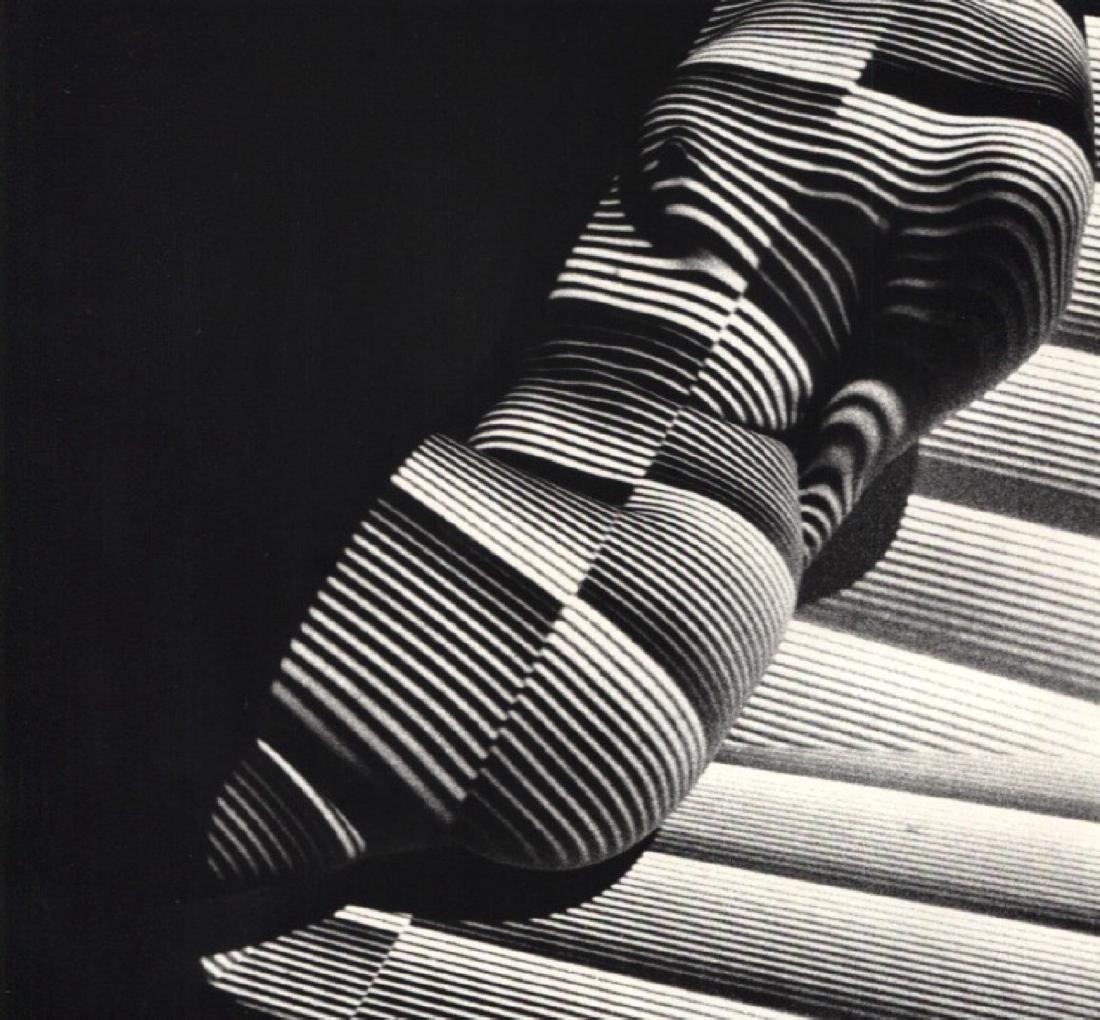 NORIAKI YOKOSUKA - Nude with Stripes: Artist: NORIAKI YOKOSUKA Print Title: Nude with Stripes Medium: Sheet-fed Gravure Printing Date: 1972 Printed in Japan Image Size: 8 X 8 inches Noriaki Yokosuka(1937–2003) was a Japanese photograph