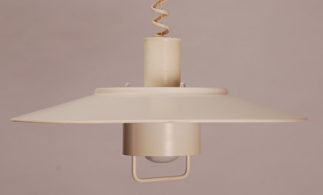 Danish Lyfa Tuba Pendant Lamp, 1980s: Item: Pendant lamp Maker: Lyfa Origin: Denmark Date/Period: 1980's Materials: Steel Size (inches): 15,74 x 5,87 inches Pull pendel "tuba" by lyfa, designer unknown. In hight ajustable between 15.74 an