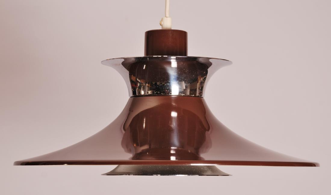 Danish Brown Pendant Lamp, 1960s (1 of 6)