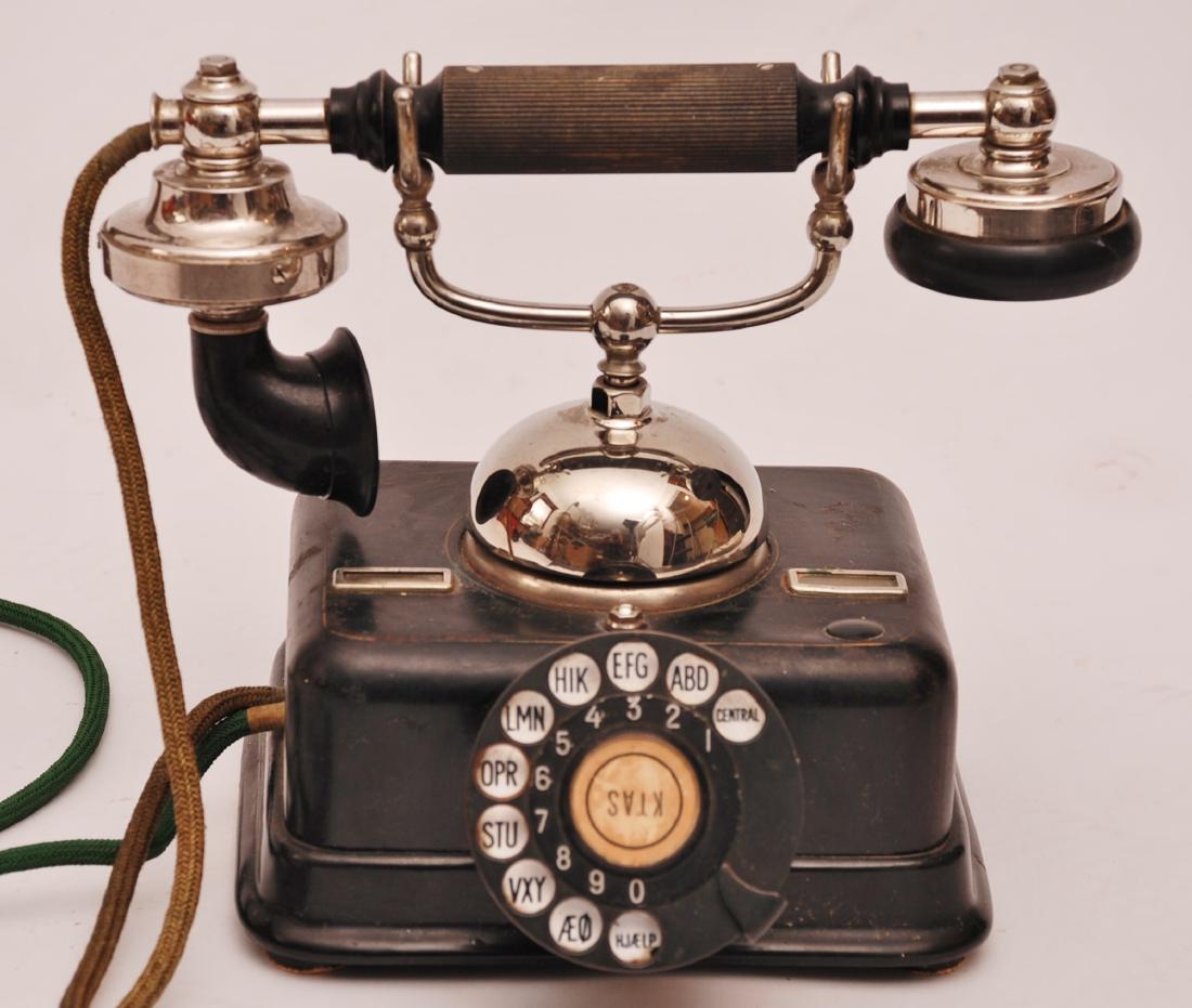 Vintage Danish KTAS Rotary Telephone, 1930s (1 of 14)