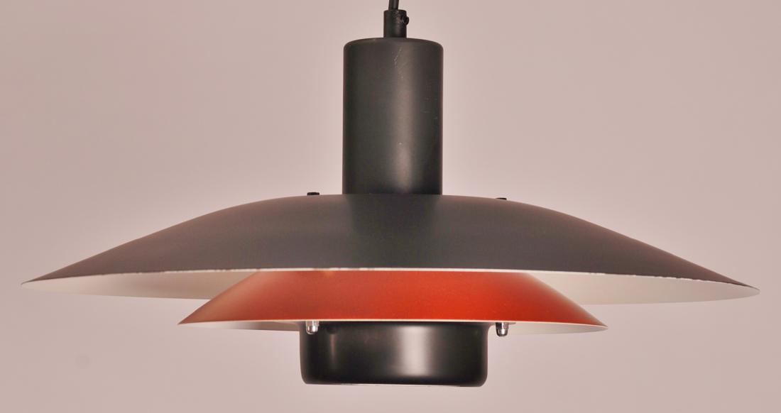 Danish Jeka Pendant Lamp, 1990s: Item: Jeka pendant lamp Maker: Jeka Origin: Denmark Date/Period: 1990's Materials: Steel Size (inches): 15,74 x 7,08 Description: In good working order, Pendant lamp by Jeka metalryk, Denmark. Jeka on