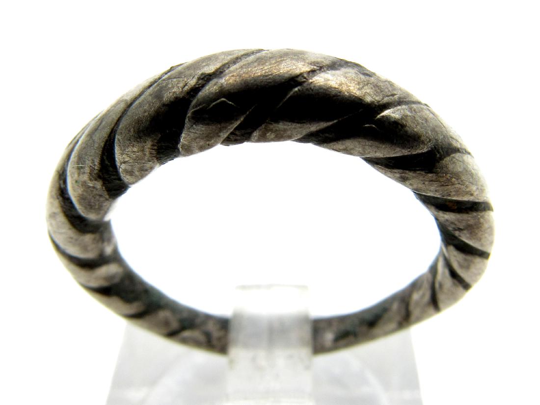 Medieval Viking SIlver Twisted Ring (1 of 3)