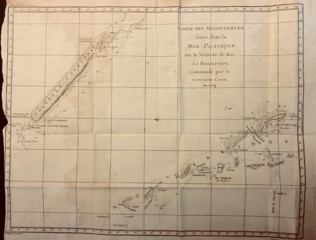 Bellin: Antique Map of New Caledonia & Hebrides, 1740 (1 of 1)