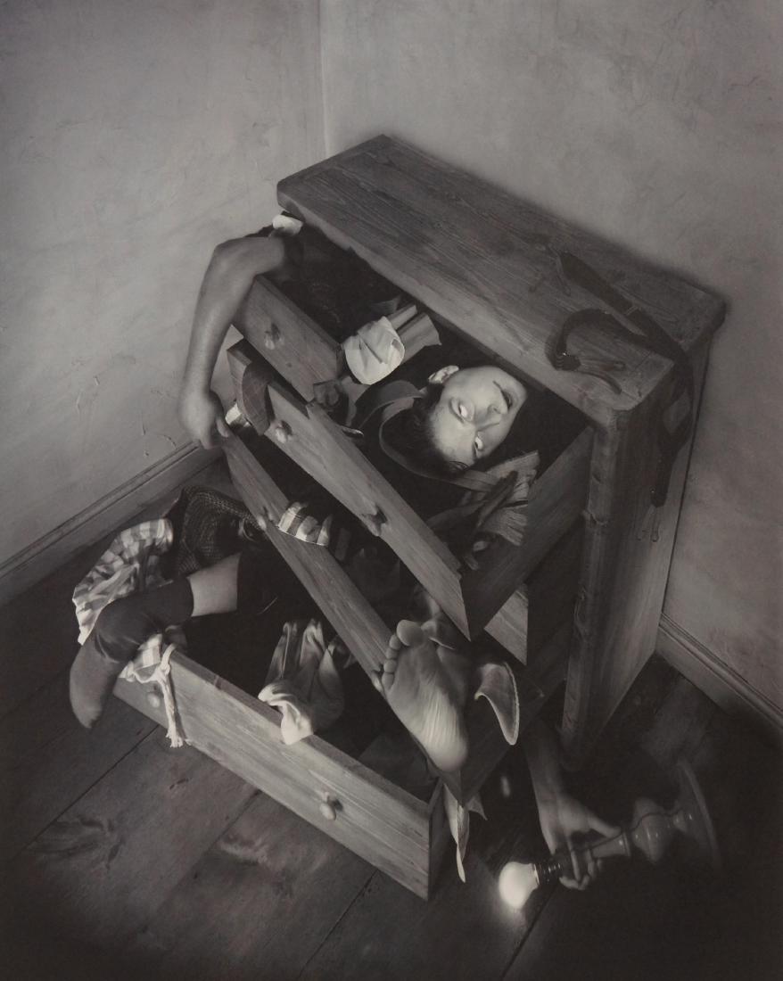 Dominic Rouse Print Man Eaten Alive by Chest of Drawers (1 of 9)