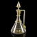 Salviati Venetian Gold Flecks Lion Glass Decanter