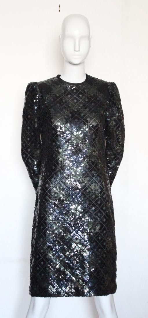 Bill Blass Sequined Evening Dress, ca. 1980’s (1 of 6)