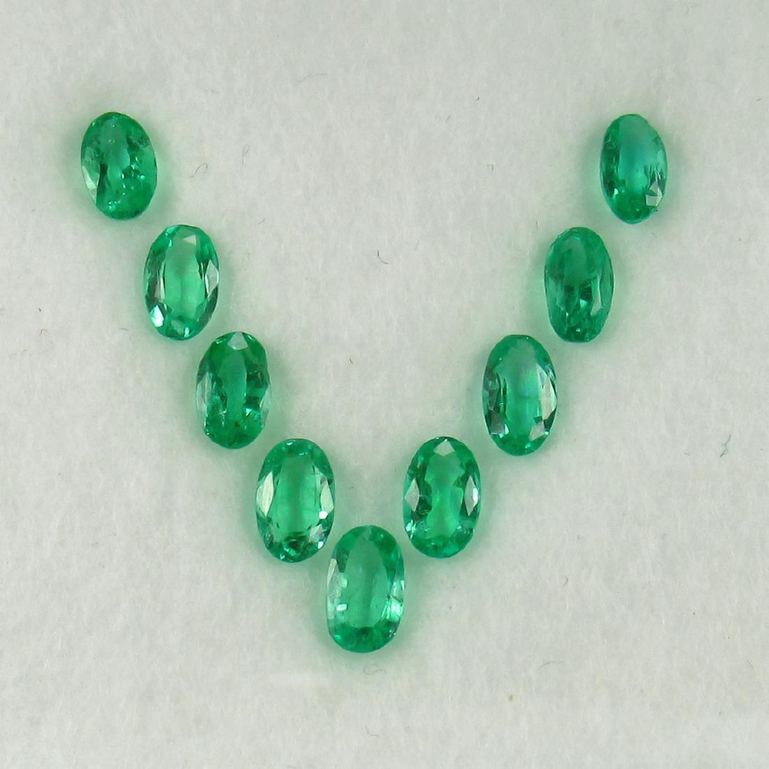 1.91 Carat Natural 9 Loose Emerald Necklace Set (1 of 3)