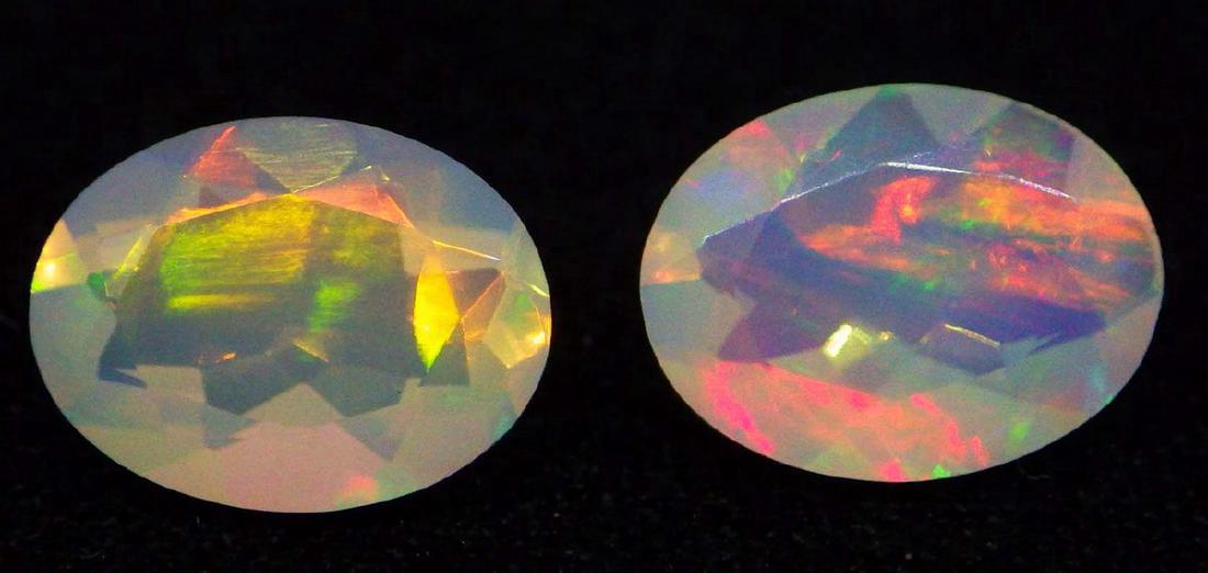 1.20 Carat Pair Loose 8x6 Faceted Oval Opal (1 of 8)