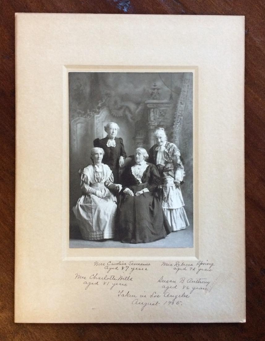 Amazing Suffrage Photograph with Susan B. Anthony (1 of 4)