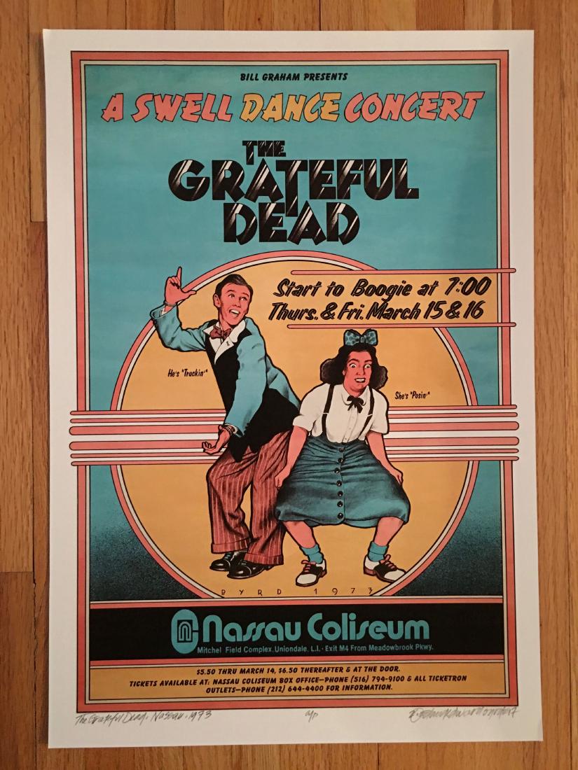 DAVID BYRD - Grateful Dead Swell Dance - Signed Artists (1 of 1)