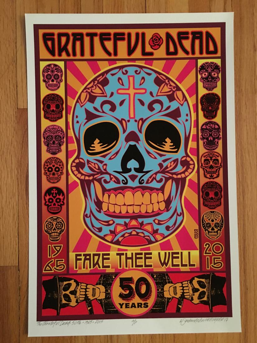 DAVID BYRD - Grateful Dead Fare Thee Well 50th - Signed (1 of 1)
