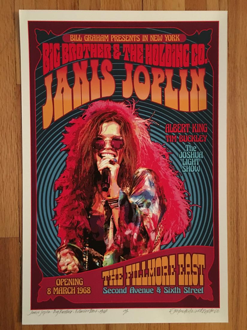 DAVID BYRD - Janis Joplin with Big Brother - Signed (1 of 1)