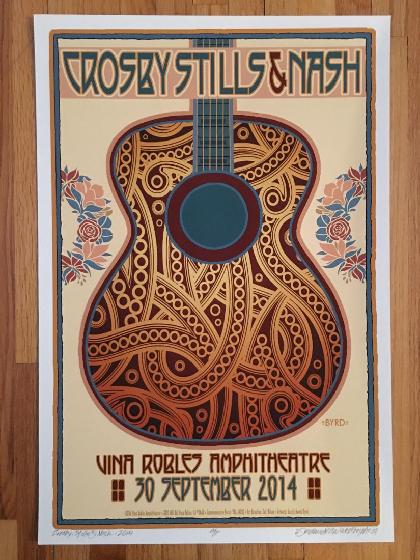 DAVID BYRD - CSN - Crosby Stills & Nash - Signed (1 of 1)