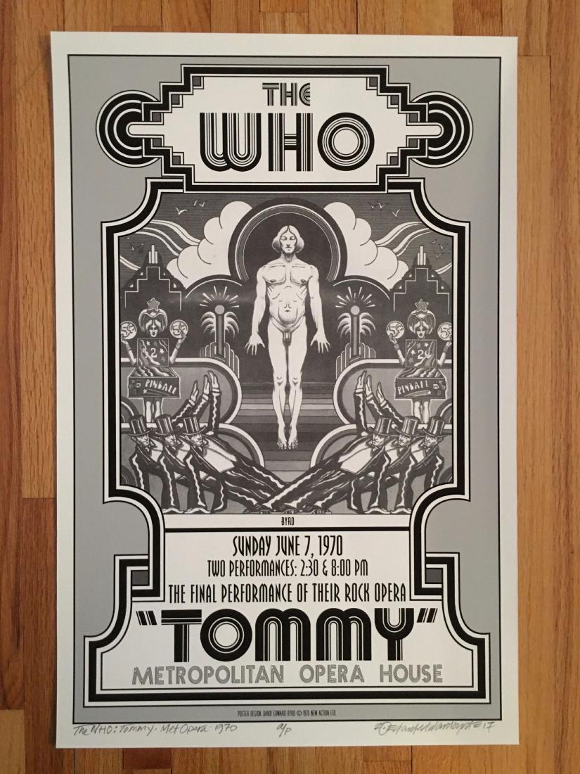 DAVID BYRD - Tommy - The Who - Signed Artists Proof: Archival MATTE Paper giclee print by David Edward Byrd - ORIGINAL SIGNED ARTIST PROOF - DIRECT FROM THE ARTIST. Dimensions approx. 22H x 17W Unframed. Style/Period: Art: Contemporary Born near Chattan