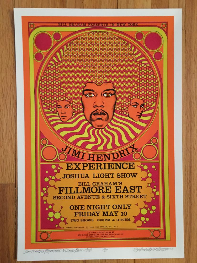 DAVID BYRD - Jimi Hendrix - Signed Artists Proof (1 of 1)