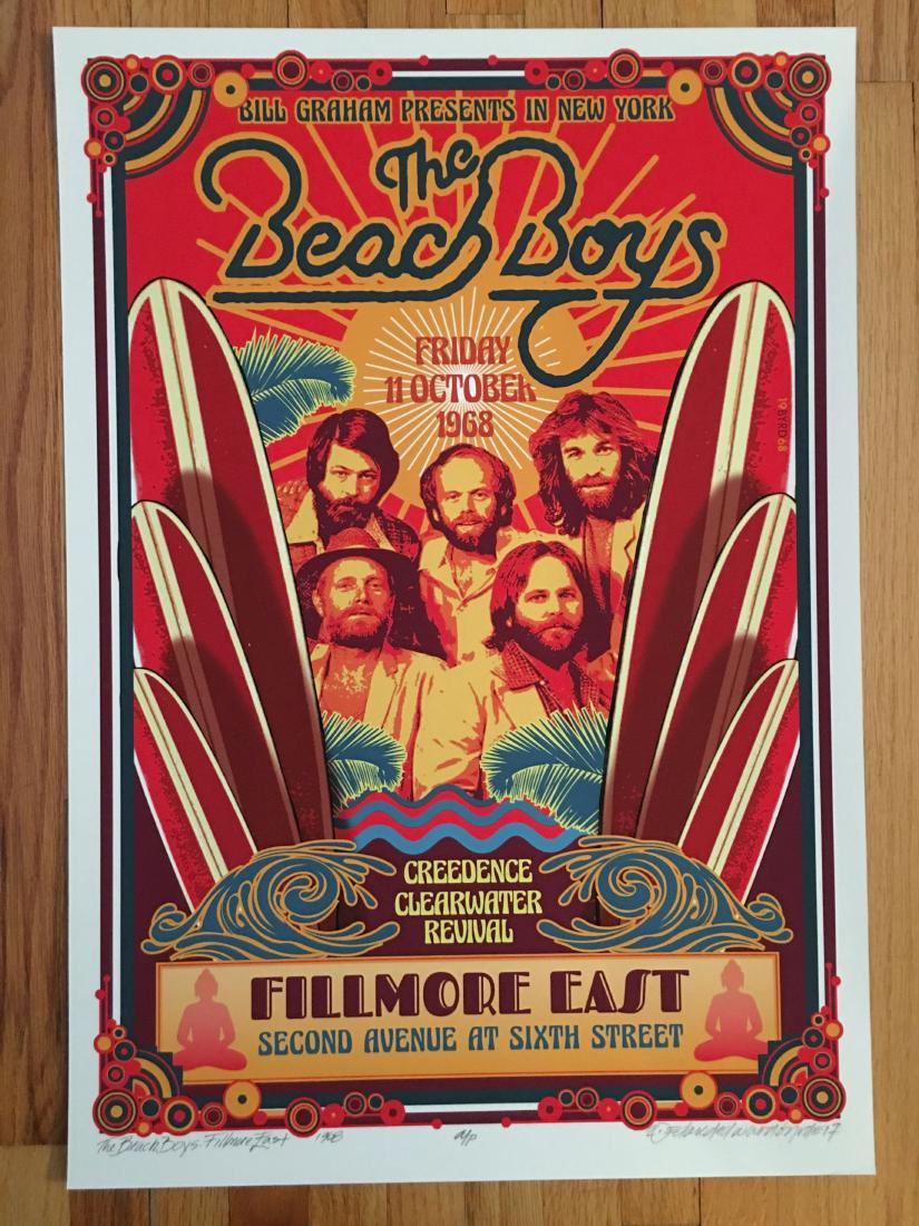 DAVID BYRD - Beach Boys Signed Artists Proof (1 of 1)