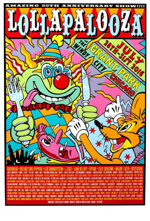 LOLLAPALOOZA 2016 POSTER