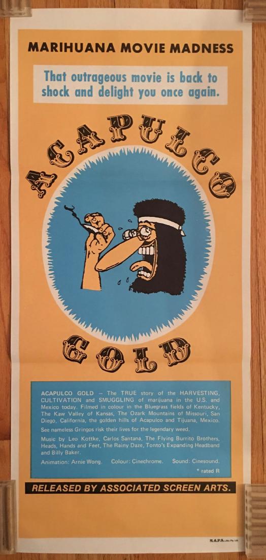 ACAPULCO GOLD - Vintage head shop MOVIE POSTER (1 of 1)