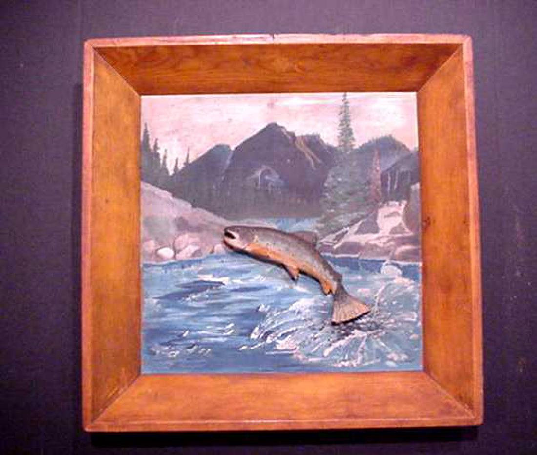 Wood Diorama With Jumping Trout (1 of 6)