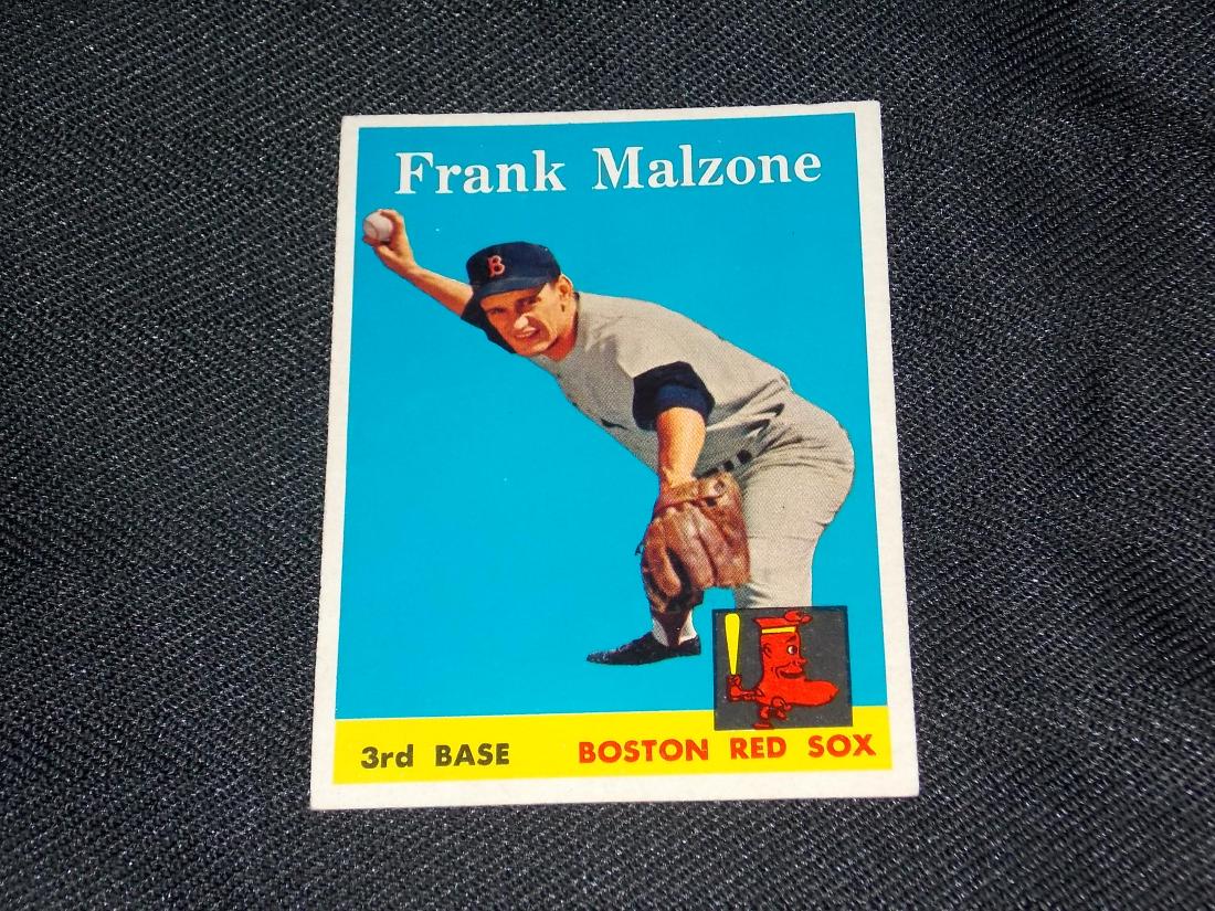1958 Topps Frank Malzone, Boston Red Sox (1 of 1)
