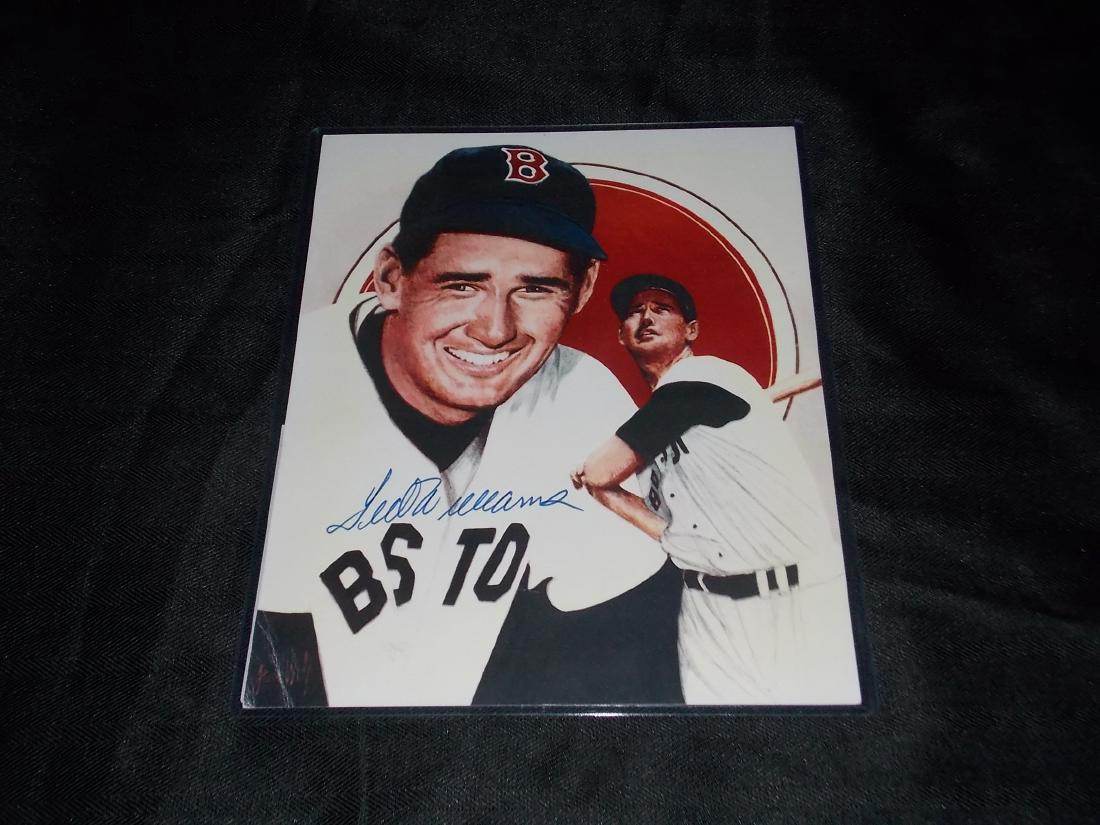 Ted Williams, Autogrpahed Photo 8x10: Ted Williams, Autogrpahed Photo 8x10 Please note that this lot has a confidential reserve. When you leave a bid in advance of the auction, submit your maximum. The bidder who has submitted the highest