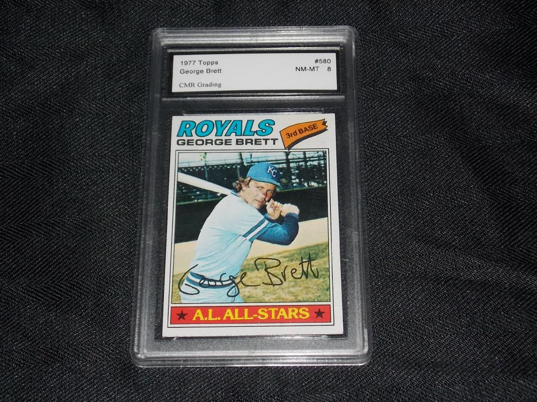 ROOKIE, 1977 Topps George Brett, GRADED NM-MT 8 (1 of 1)