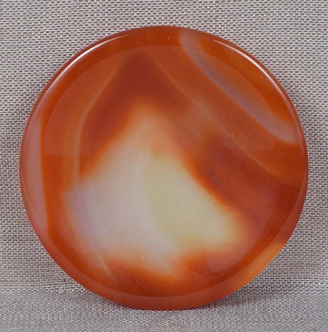 19th Century Chinese Agate Snuff Bottle Saucer / Dish (1 of 4)
