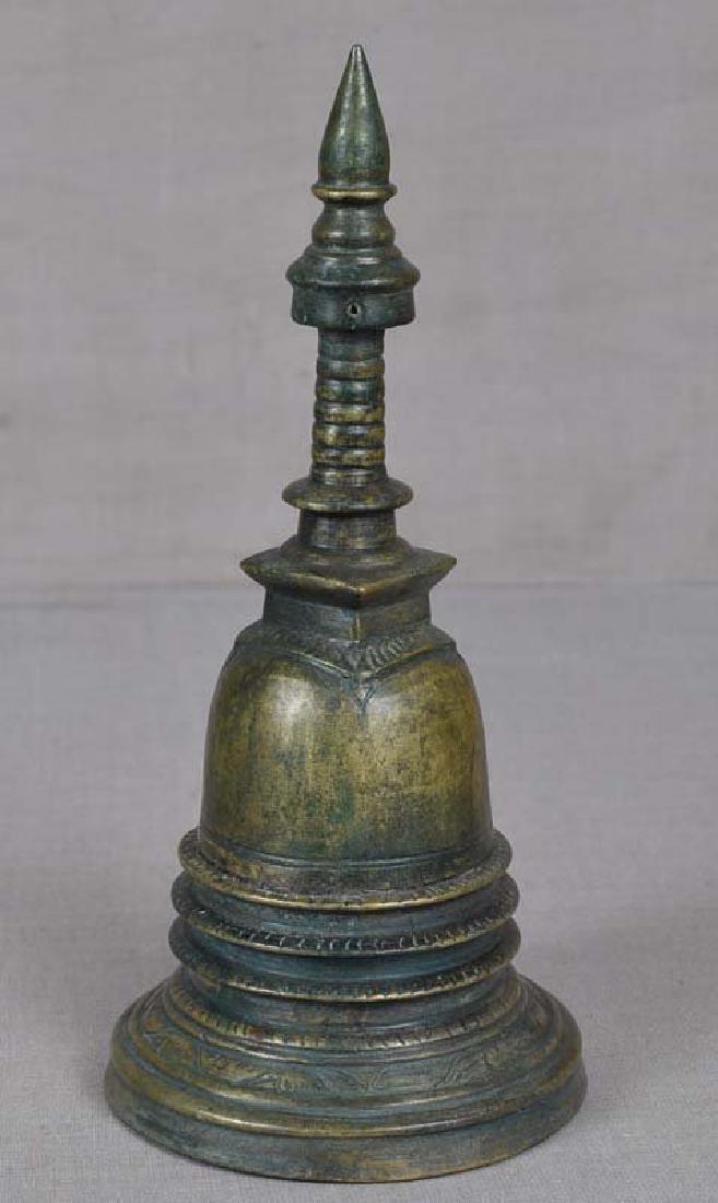 18/19th Century Bronze Buddhist Stupa Sri Lanka Ceylon (1 of 6)