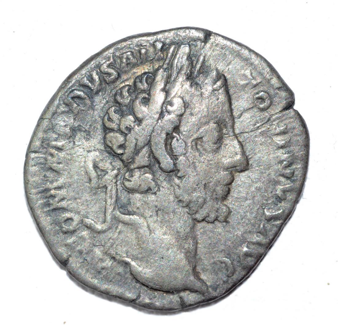 Commodus AR Denarius, rv. Trophy (1 of 2)