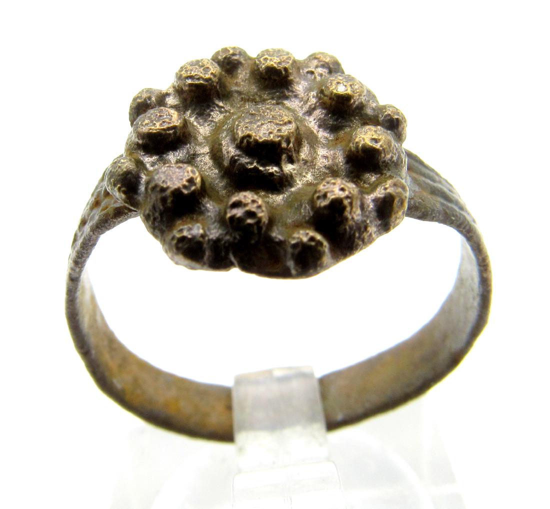Late Medieval Ring with Crown Shaped Bezel (1 of 3)