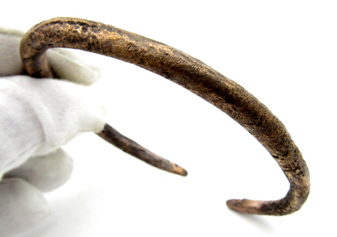 Medieval Viking Bracelet with Snake Head Terminals (1 of 3)